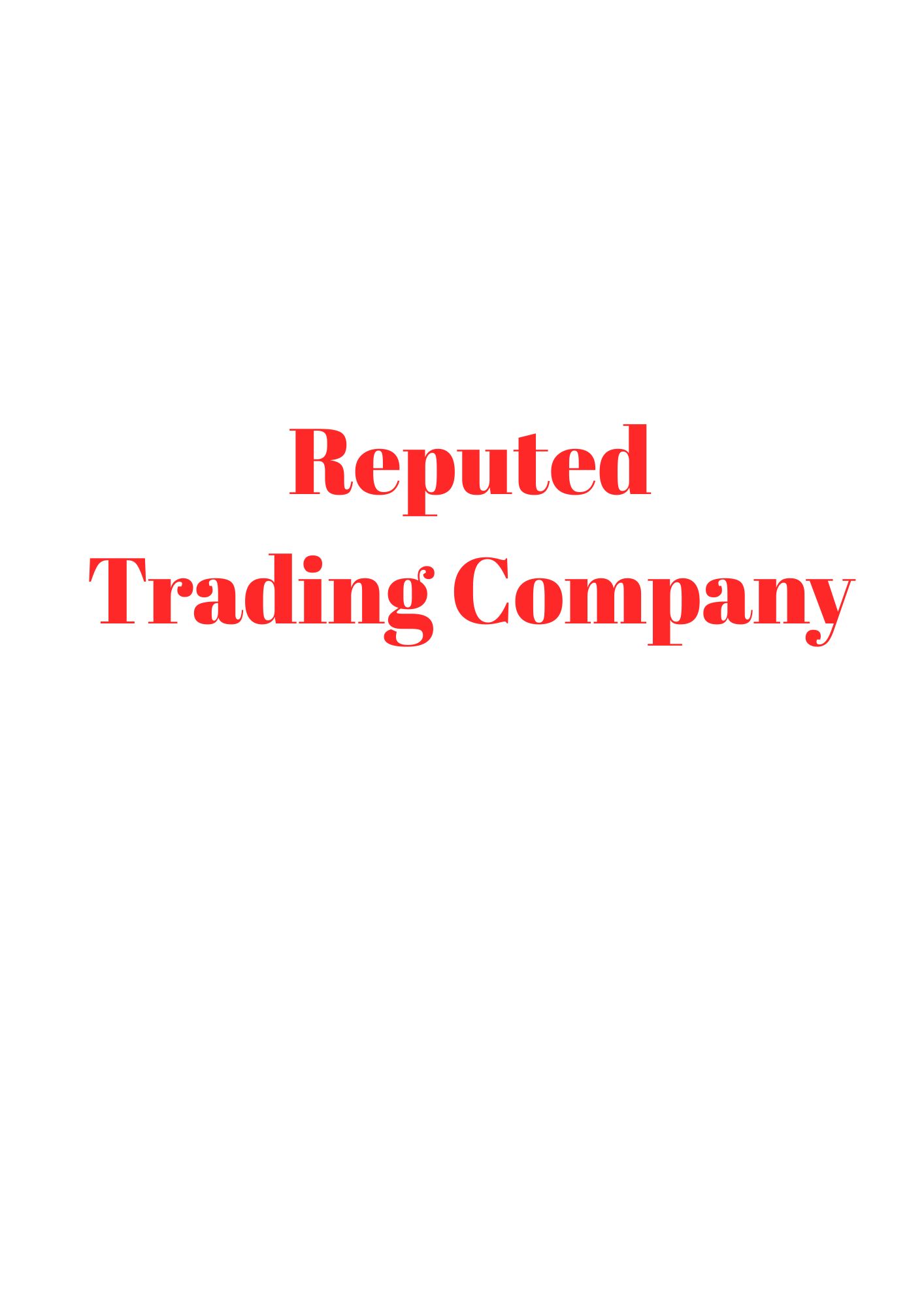A Reputed Trading Company is Hiring